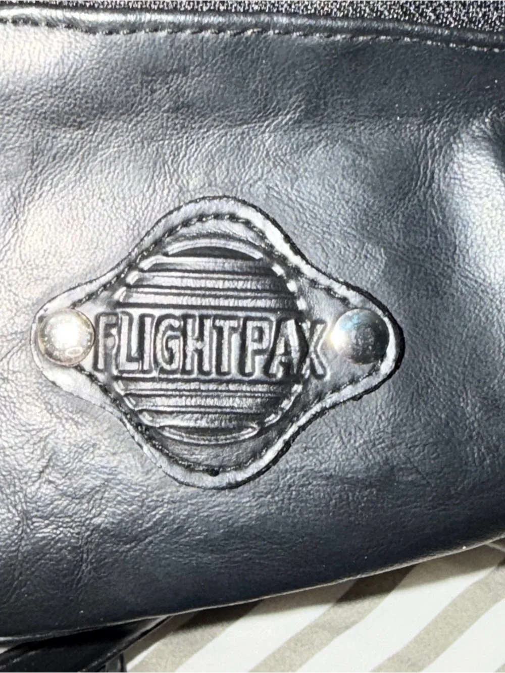 Black Faux Leather Mini Backpack